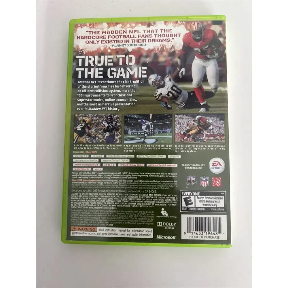 Xbox 360: Madden NFL 12 - Microsoft Xbox 360